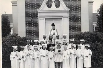 St. Ann first kindergarten graduation in 1956