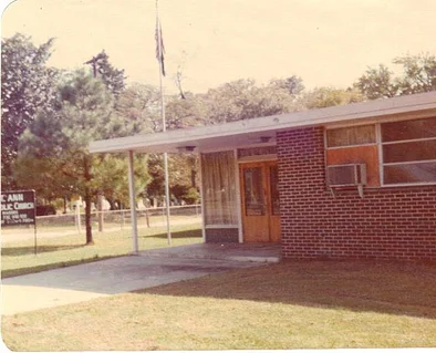 Front of the old St. Ann school building